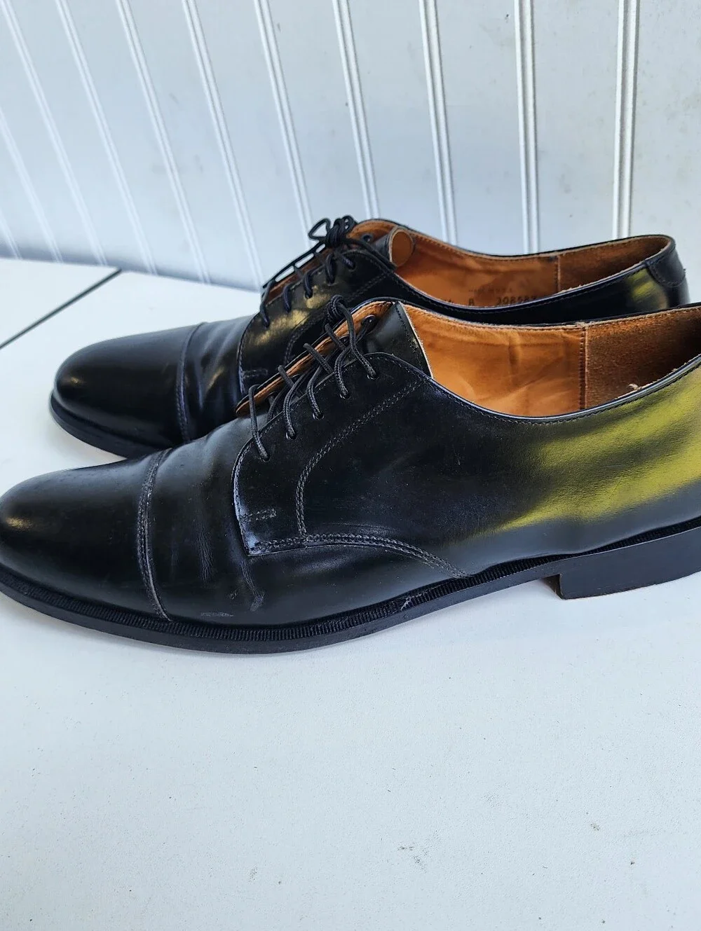 Cole Haan Men’s Black Leather Oxford Dress Shoes  Made In The USA Sz 14 A Narrow